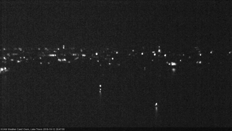 Lake Travis webcam, October 12, 2018 7:50 PM CT