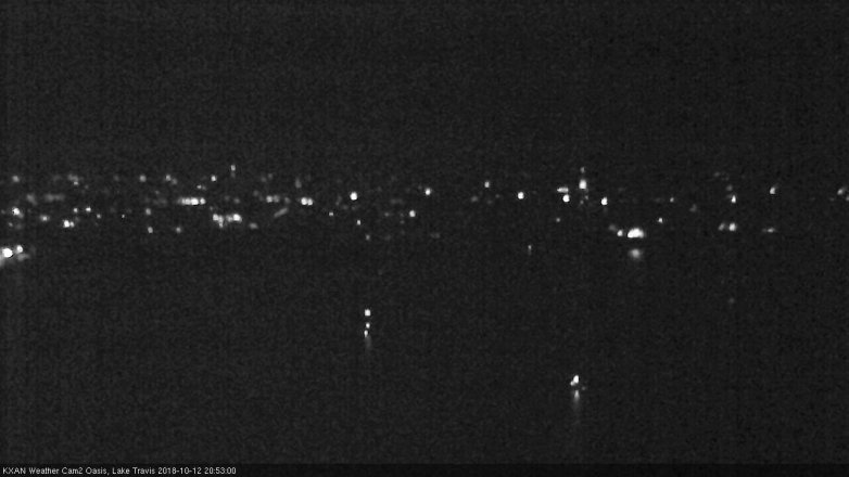 Lake Travis webcam, October 12, 2018 7:55 PM CT