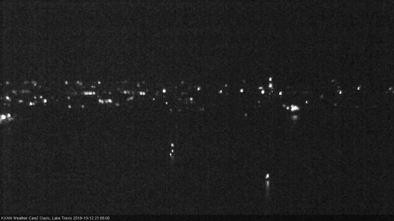 Lake Travis webcam, October 12, 2018 8:10 PM CT