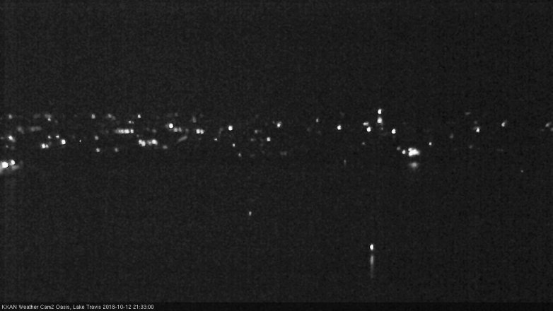 Lake Travis webcam, October 12, 2018 8:35 PM CT