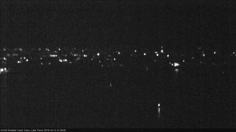 Lake Travis webcam, October 12, 2018 8:40 PM CT