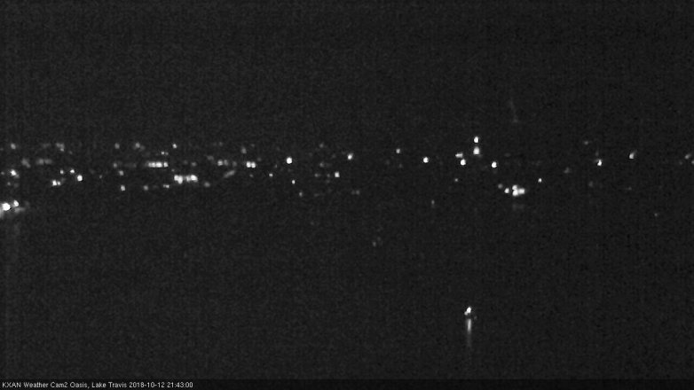 Lake Travis webcam, October 12, 2018 8:45 PM CT