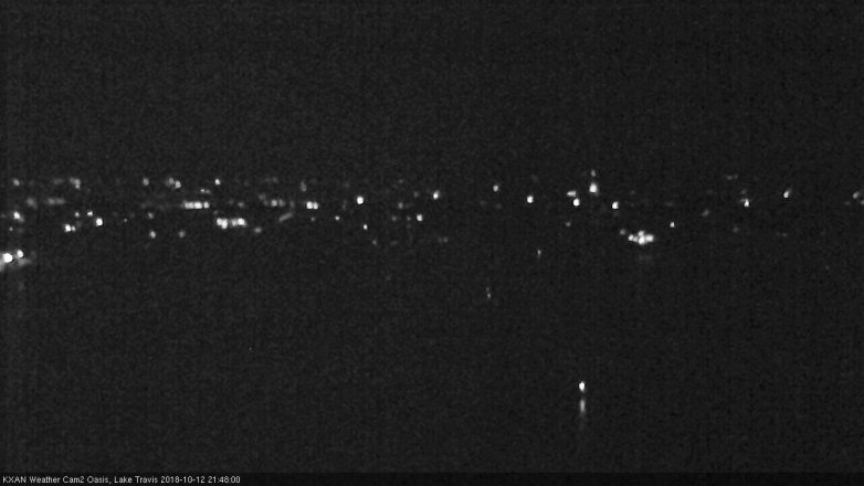 Lake Travis webcam, October 12, 2018 8:50 PM CT