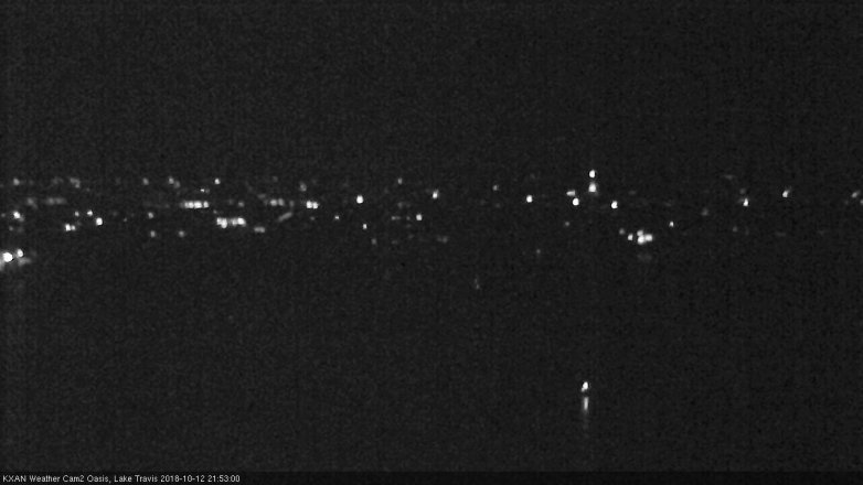 Lake Travis webcam, October 12, 2018 8:55 PM CT