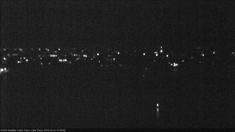 Lake Travis webcam, October 12, 2018 9:00 PM CT