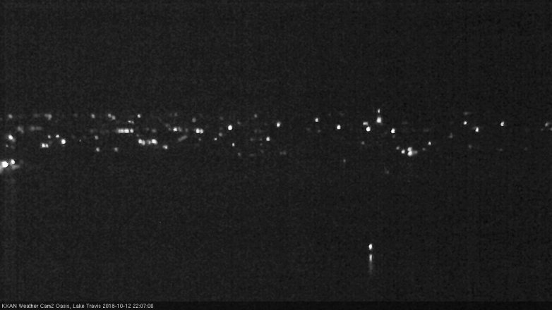 Lake Travis webcam, October 12, 2018 9:10 PM CT
