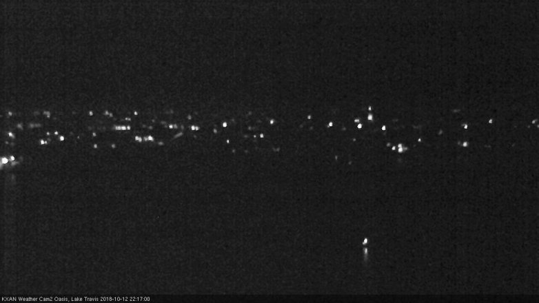 Lake Travis webcam, October 12, 2018 9:20 PM CT