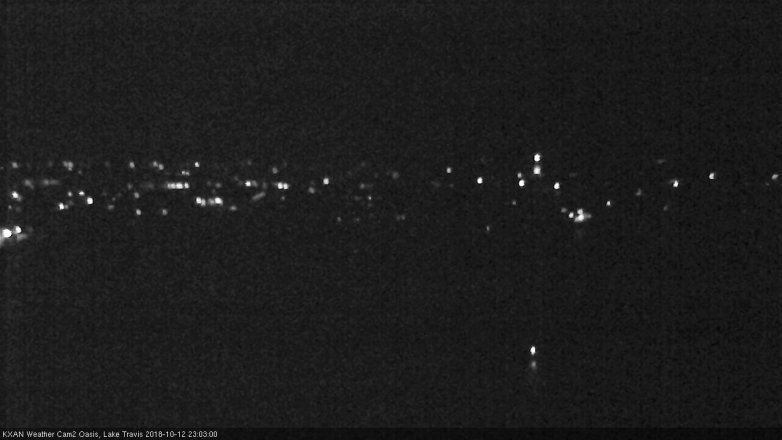 Lake Travis webcam, October 12, 2018 10:05 PM CT