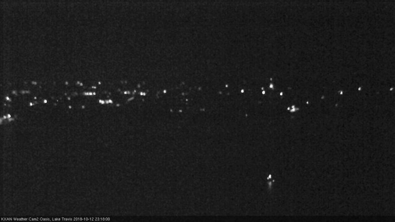 Lake Travis webcam, October 12, 2018 10:20 PM CT