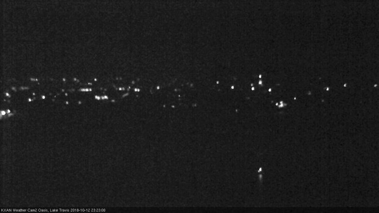Lake Travis webcam, October 12, 2018 10:25 PM CT