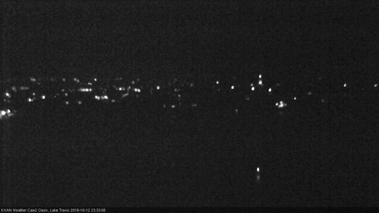 Lake Travis webcam, October 12, 2018 10:35 PM CT