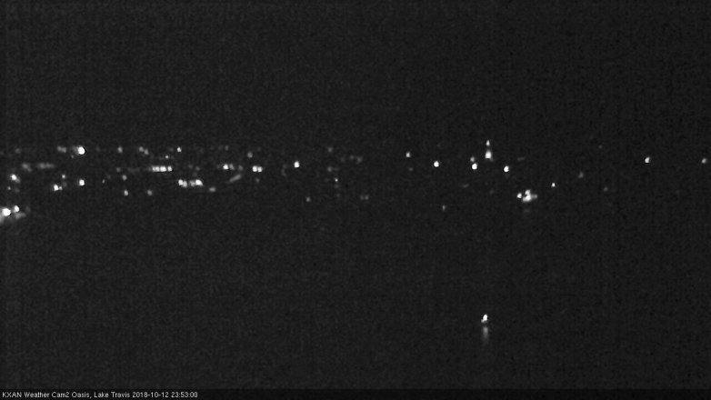 Lake Travis webcam, October 12, 2018 10:55 PM CT