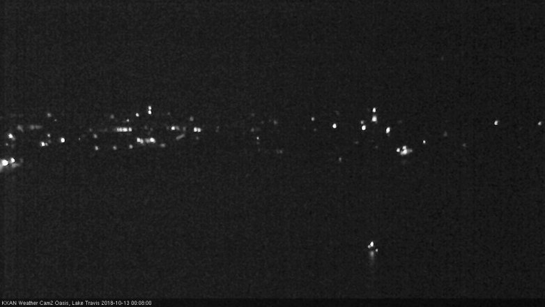 Lake Travis webcam, October 12, 2018 11:10 PM CT