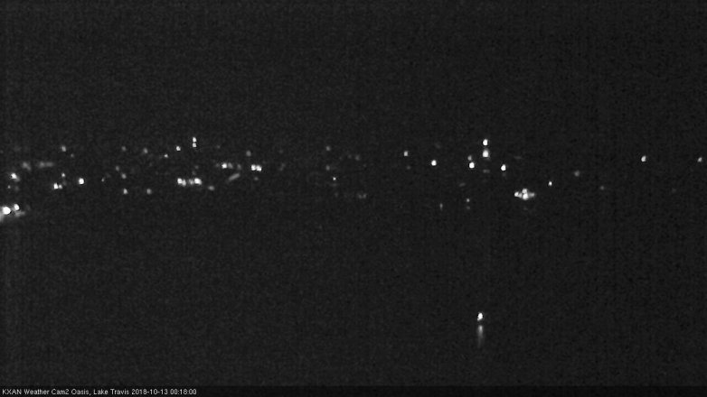 Lake Travis webcam, October 12, 2018 11:20 PM CT