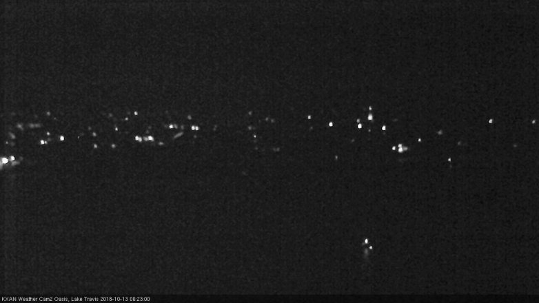 Lake Travis webcam, October 12, 2018 11:25 PM CT