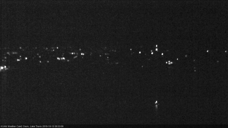 Lake Travis webcam, October 12, 2018 11:35 PM CT