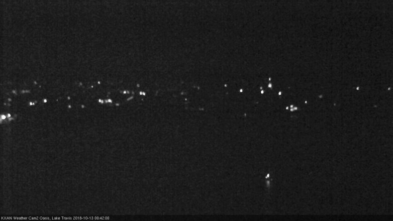 Lake Travis webcam, October 12, 2018 11:45 PM CT