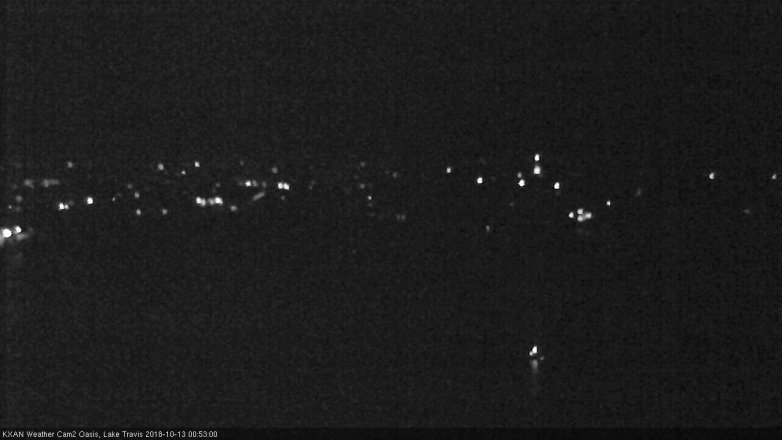 Lake Travis webcam, October 12, 2018 11:55 PM CT