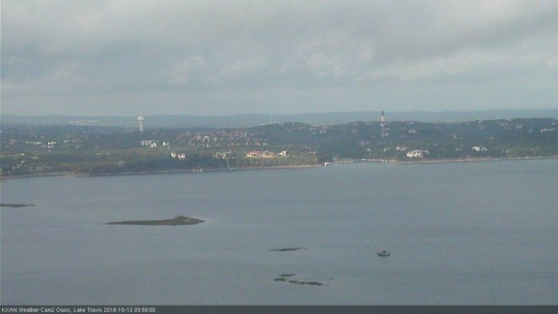Lake Travis webcam, October 13, 2018 9:00 AM CT