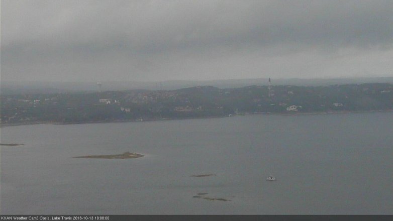 Lake Travis webcam, October 13, 2018 9:10 AM CT
