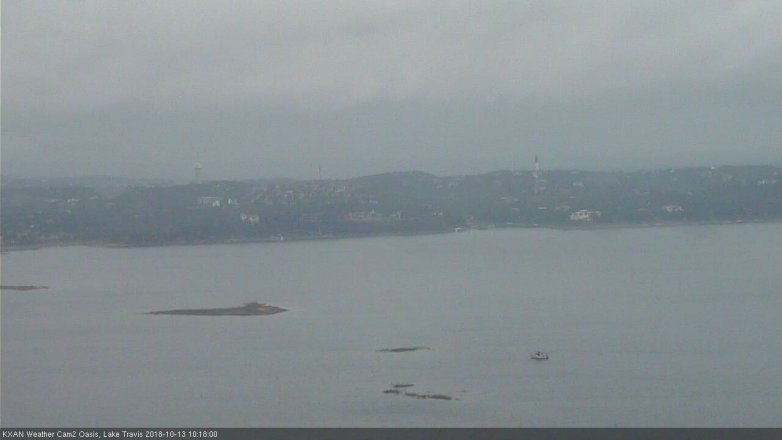 Lake Travis webcam, October 13, 2018 9:20 AM CT