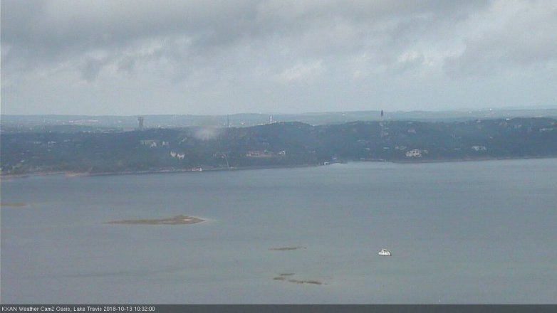 Lake Travis webcam, October 13, 2018 9:35 AM CT