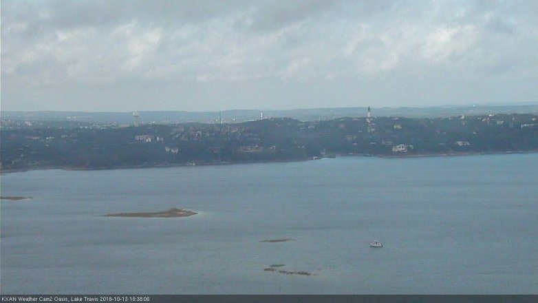 Lake Travis webcam, October 13, 2018 9:40 AM CT