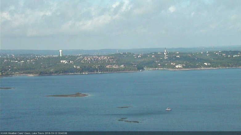 Lake Travis webcam, October 13, 2018 9:45 AM CT