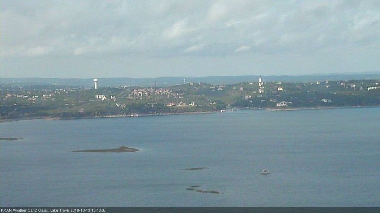 Lake Travis webcam, October 13, 2018 9:50 AM CT