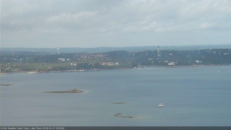 Lake Travis webcam, October 13, 2018 9:55 AM CT