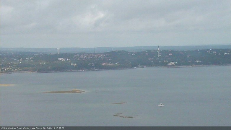 Lake Travis webcam, October 13, 2018 10:00 AM CT