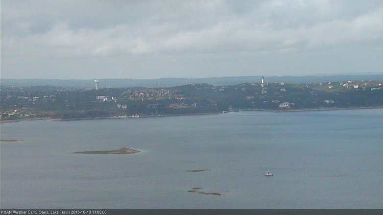 Lake Travis webcam, October 13, 2018 10:05 AM CT