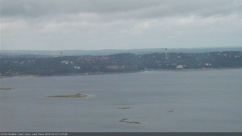 Lake Travis webcam, October 13, 2018 10:10 AM CT