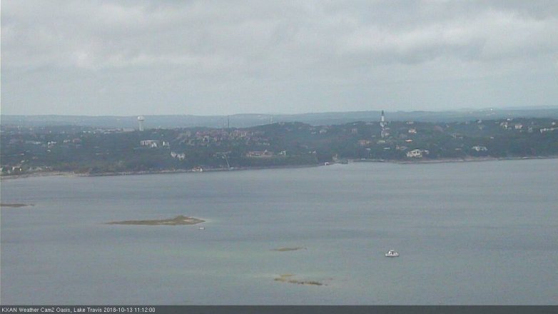 Lake Travis webcam, October 13, 2018 10:15 AM CT