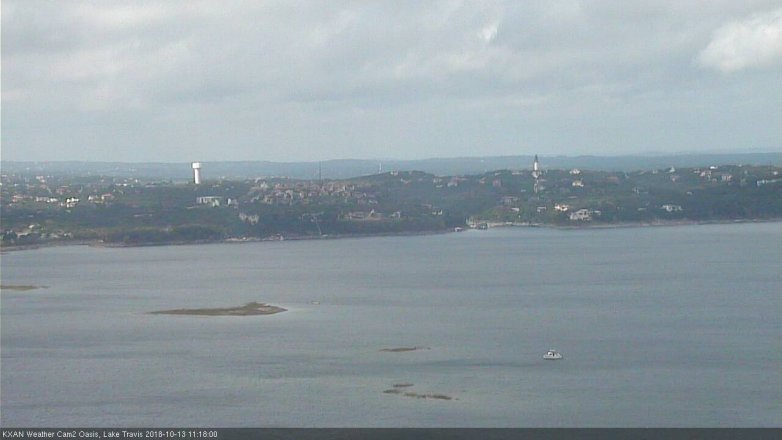 Lake Travis webcam, October 13, 2018 10:20 AM CT