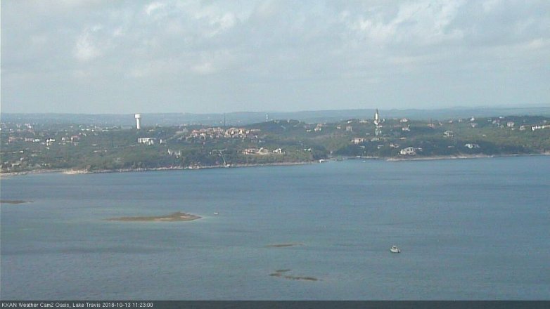 Lake Travis webcam, October 13, 2018 10:25 AM CT