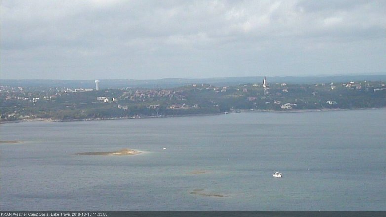 Lake Travis webcam, October 13, 2018 10:35 AM CT