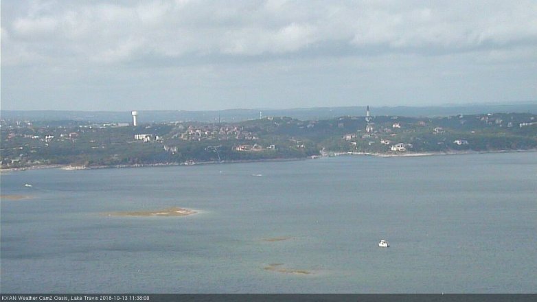 Lake Travis webcam, October 13, 2018 10:40 AM CT