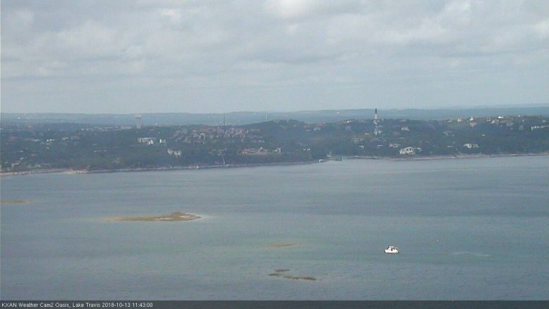 Lake Travis webcam, October 13, 2018 10:45 AM CT