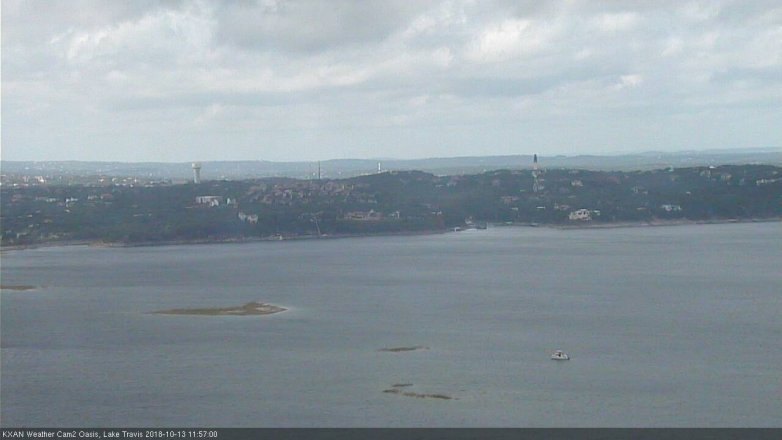 Lake Travis webcam, October 13, 2018 11:00 AM CT