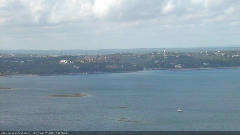 Lake Travis webcam, October 13, 2018 11:10 AM CT