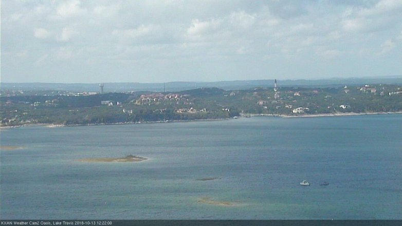 Lake Travis webcam, October 13, 2018 11:25 AM CT