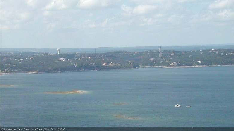Lake Travis webcam, October 13, 2018 11:55 AM CT