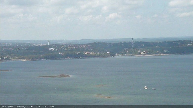 Lake Travis webcam, October 13, 2018 12:05 PM CT