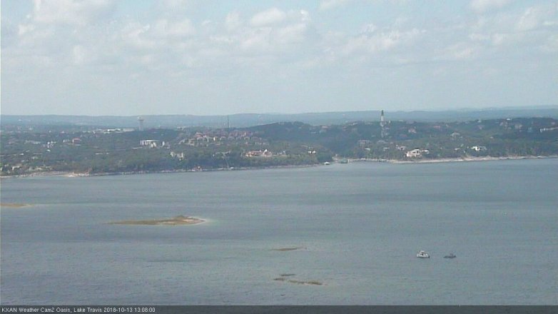 Lake Travis webcam, October 13, 2018 12:10 PM CT