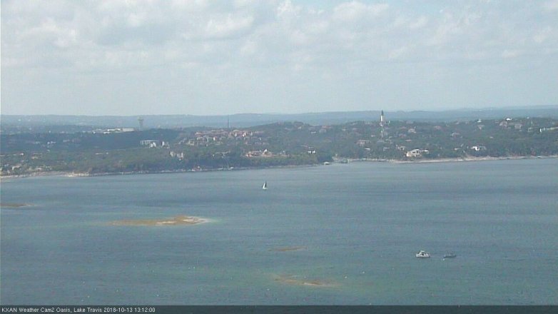 Lake Travis webcam, October 13, 2018 12:15 PM CT