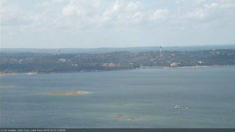Lake Travis webcam, October 13, 2018 12:30 PM CT