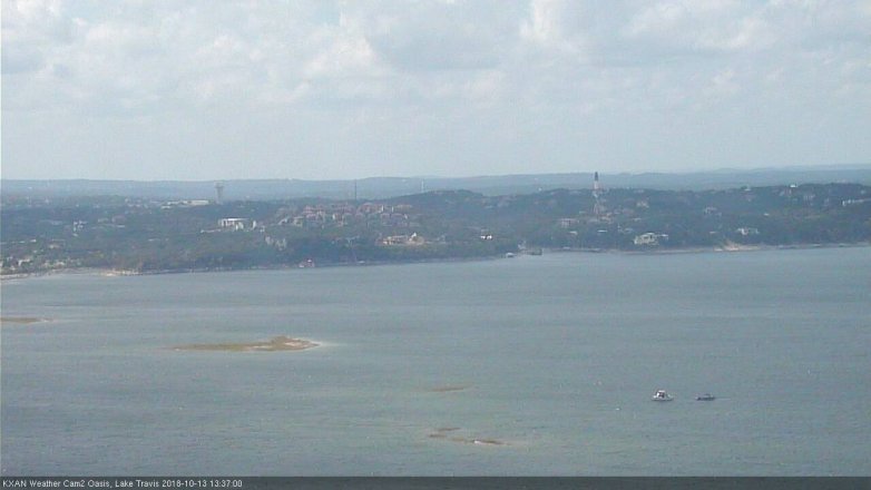 Lake Travis webcam, October 13, 2018 12:40 PM CT