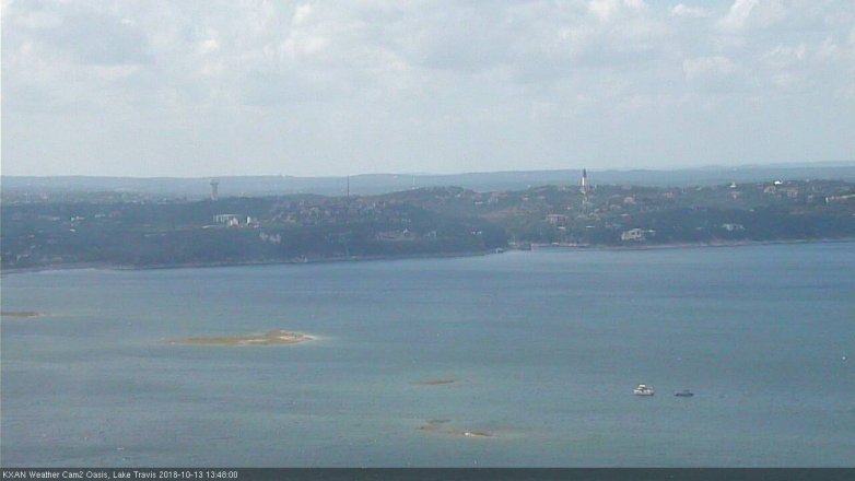 Lake Travis webcam, October 13, 2018 12:50 PM CT