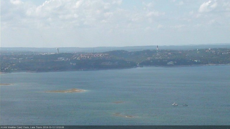 Lake Travis webcam, October 13, 2018 12:55 PM CT